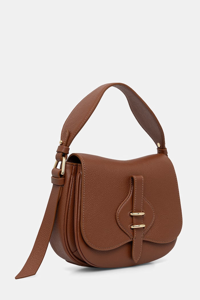 Coccinelle crossbody kabelka dámská kožená MAVERY E1.U7F.18.02.01 hnědá SS26