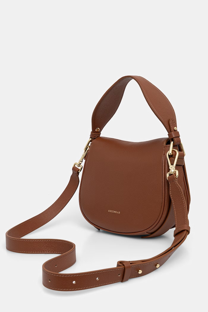 Doplňky Coccinelle crossbody kabelka dámská kožená MAVERY E1.U7F.18.02.01 hnědá