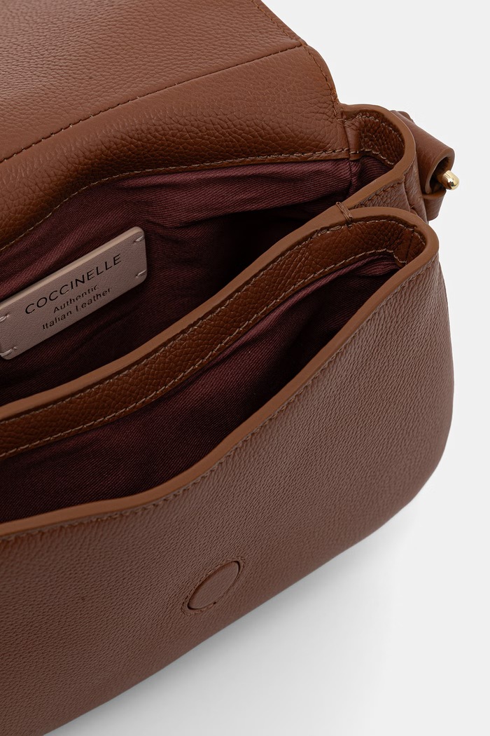 Coccinelle crossbody kabelka dámská kožená MAVERY E1.U7F.18.02.01 hnědá