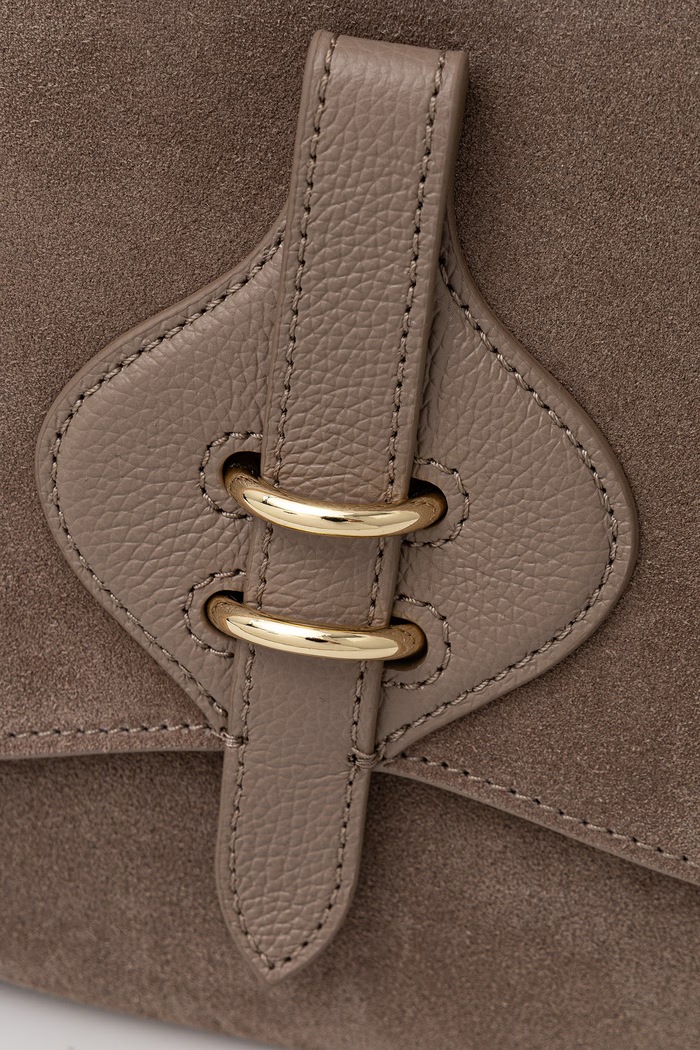 Coccinelle geantă crossbody pentru femei din piele întoarsă MAVERY SUEDE bej E1.U7H.18.01.01
