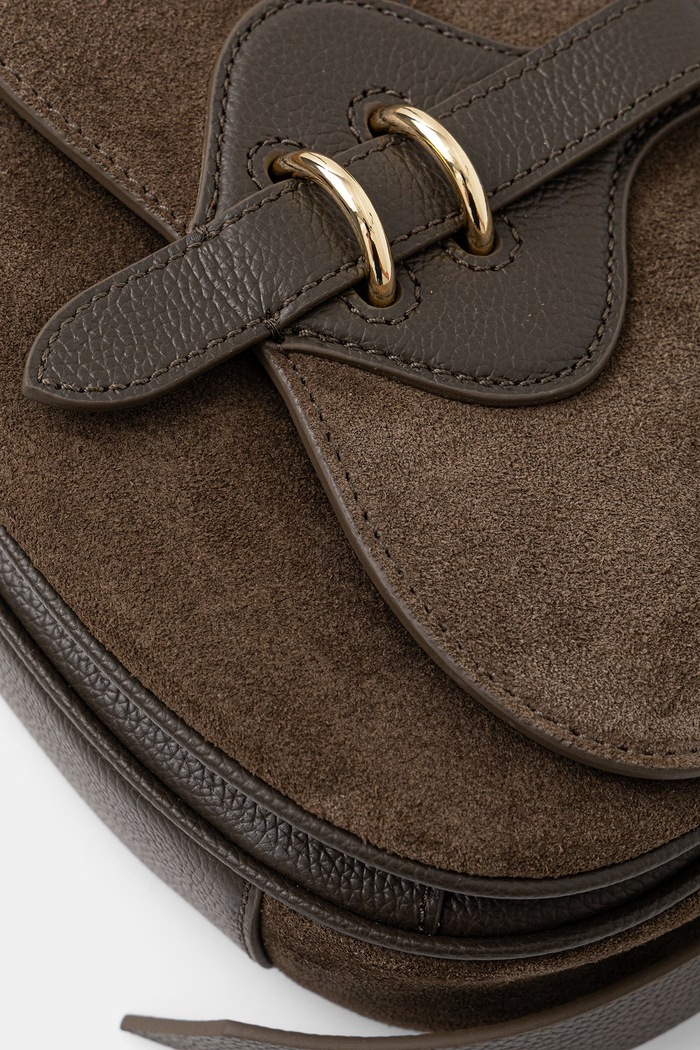 Coccinelle χιαστί γυναικεία δέρμα σουέτ MAVERY SUEDE πράσινο E1.U7H.18.02.01