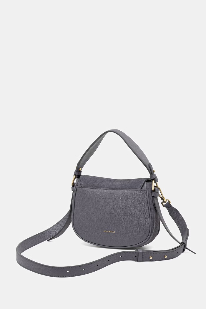 Akcesoria Coccinelle torebka crossbody damska zamszowa MAVERY SUEDE E1.U7H.18.02.01 szary