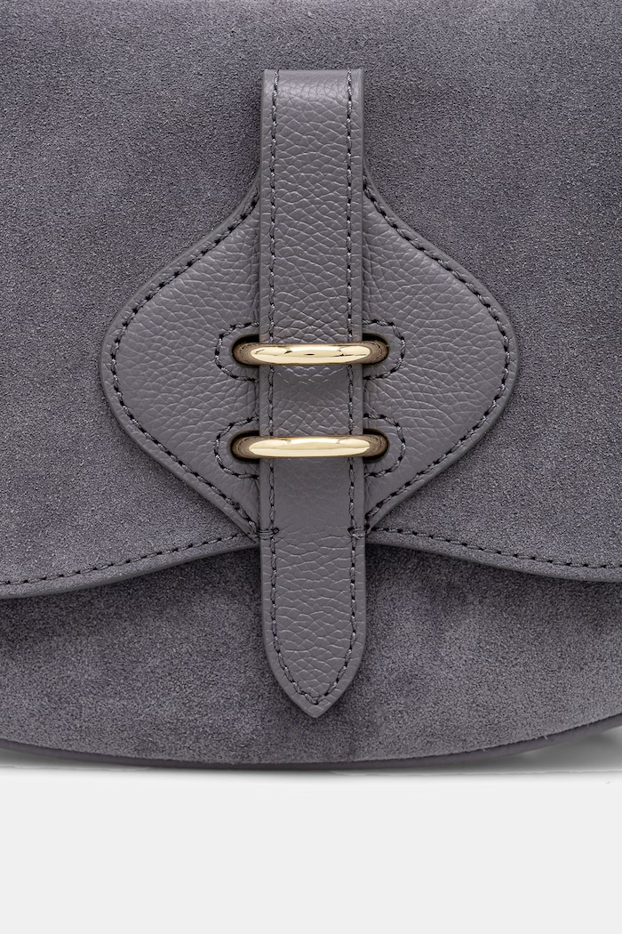 Coccinelle torebka crossbody damska zamszowa MAVERY SUEDE szary E1.U7H.18.02.01