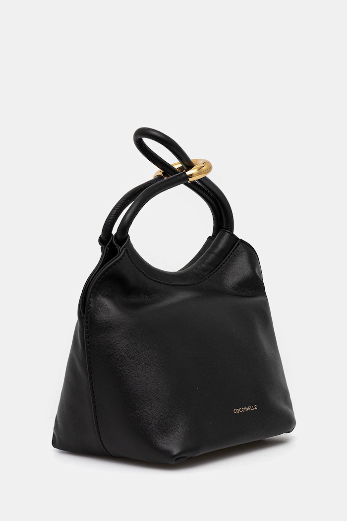 Coccinelle sac pentru femei din piele FINN POUCH E1.UAA.58.01.01 negru SS26