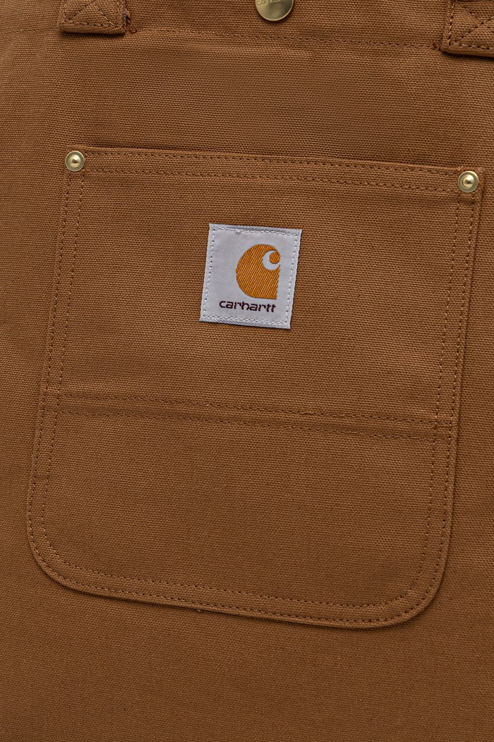 Bavlněná kabelka Carhartt WIP Bay Tote hnědá I036333.HZ01