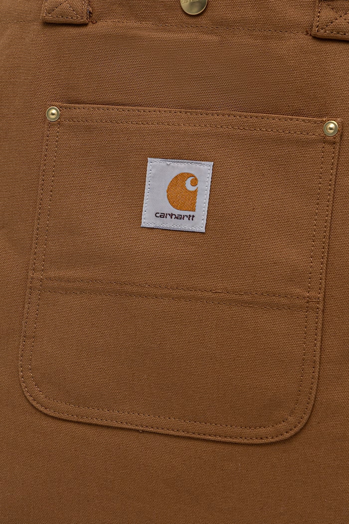 Bavlněná kabelka Carhartt WIP Bay Tote hnědá I036333.HZ01