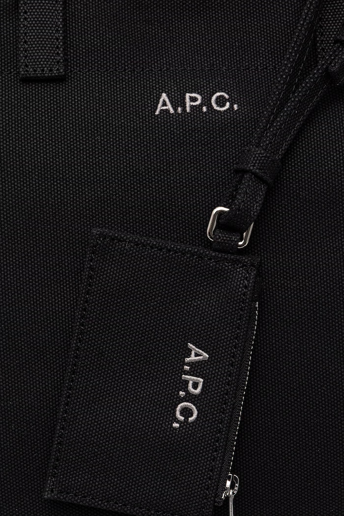 Bavlněná kabelka A.P.C. LE DRUMMER TOILE černá COHMP.F67046