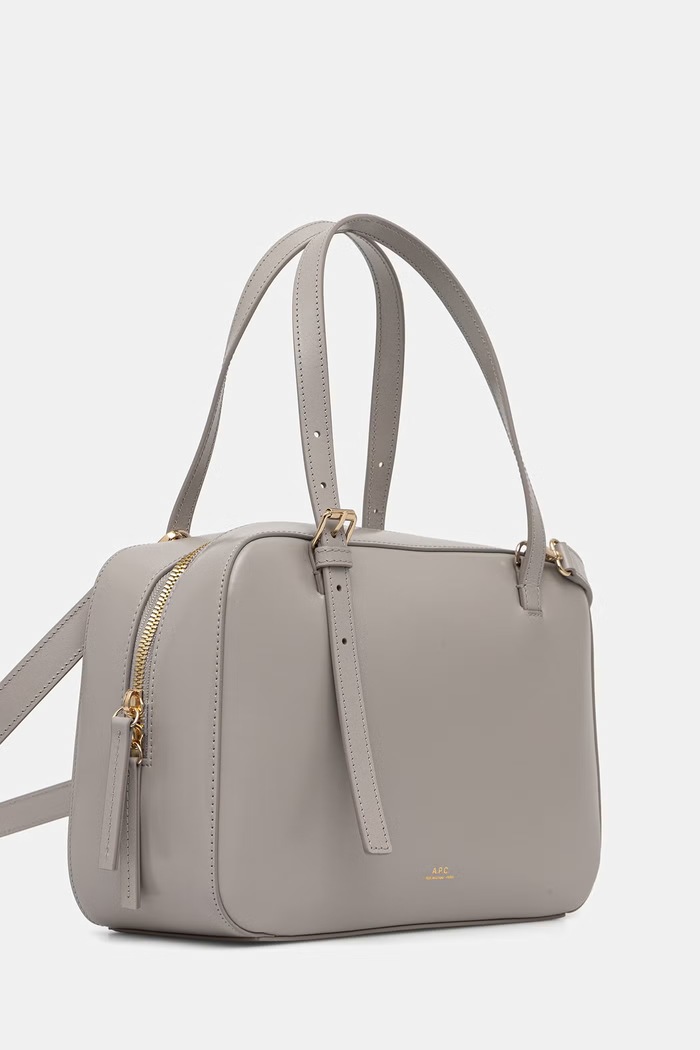 A.P.C. torebka crossbody damska skórzana SAC VIRGINIE BOX PXBMW.F67017 szary SS26