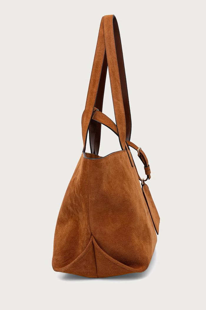 A.P.C. Kabelka typu shopper dámska semišová LE DRUMMER PXCAL.F67057 hnedá SS26