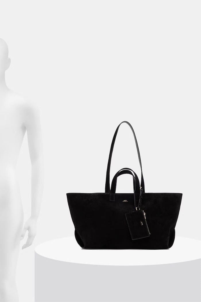 A.P.C. torebka shopper damska zamszowa LE DRUMMER PXCAL.F67057