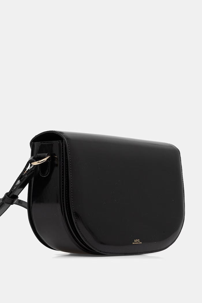 A.P.C. torebka bagietka damska skórzana LE B-SIDE PXCBT.F67020 czarny SS26