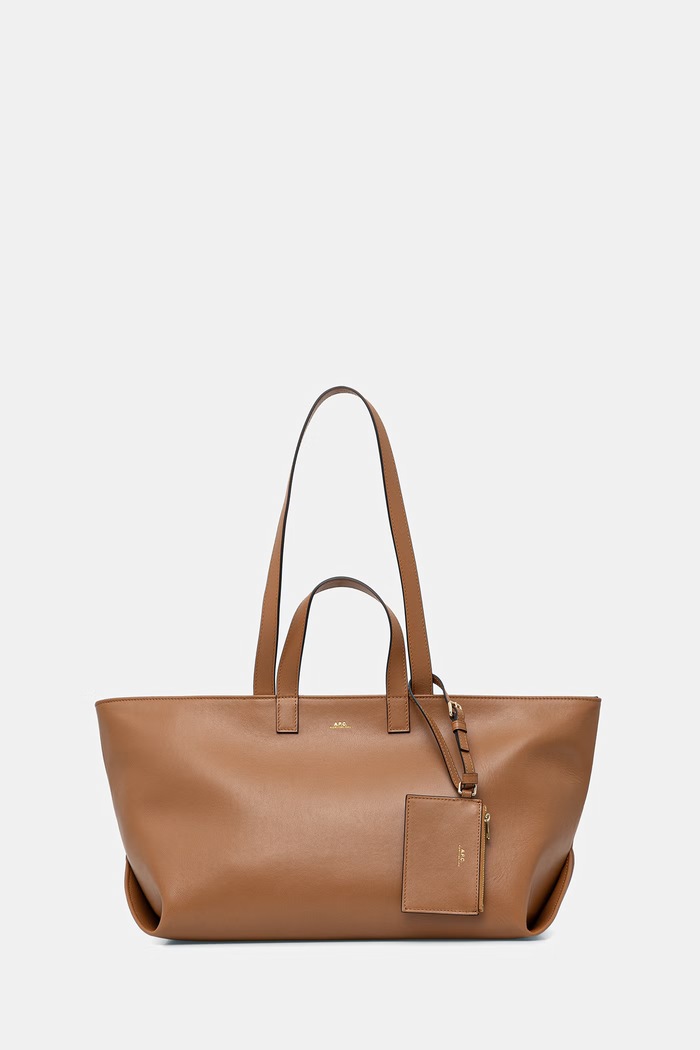 A.P.C. LE DRUMMER torebka shopper damska skórzana brązowy PXCCY.F67057
