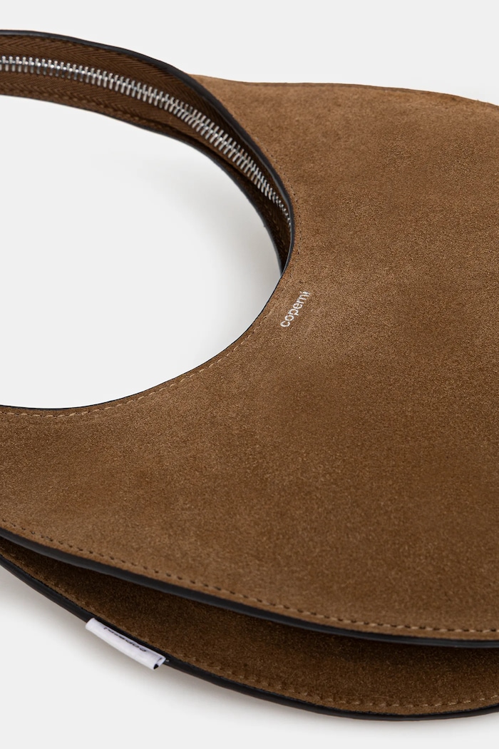 Замшева сумочка Coperni Soft Swipe коричневий COPBA108F6049