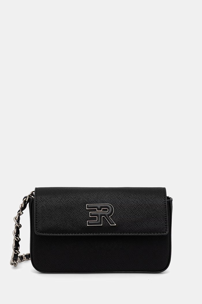 ERMANNO Firenze crossbody torbica ženska iz umetnega usnja črna 12402162