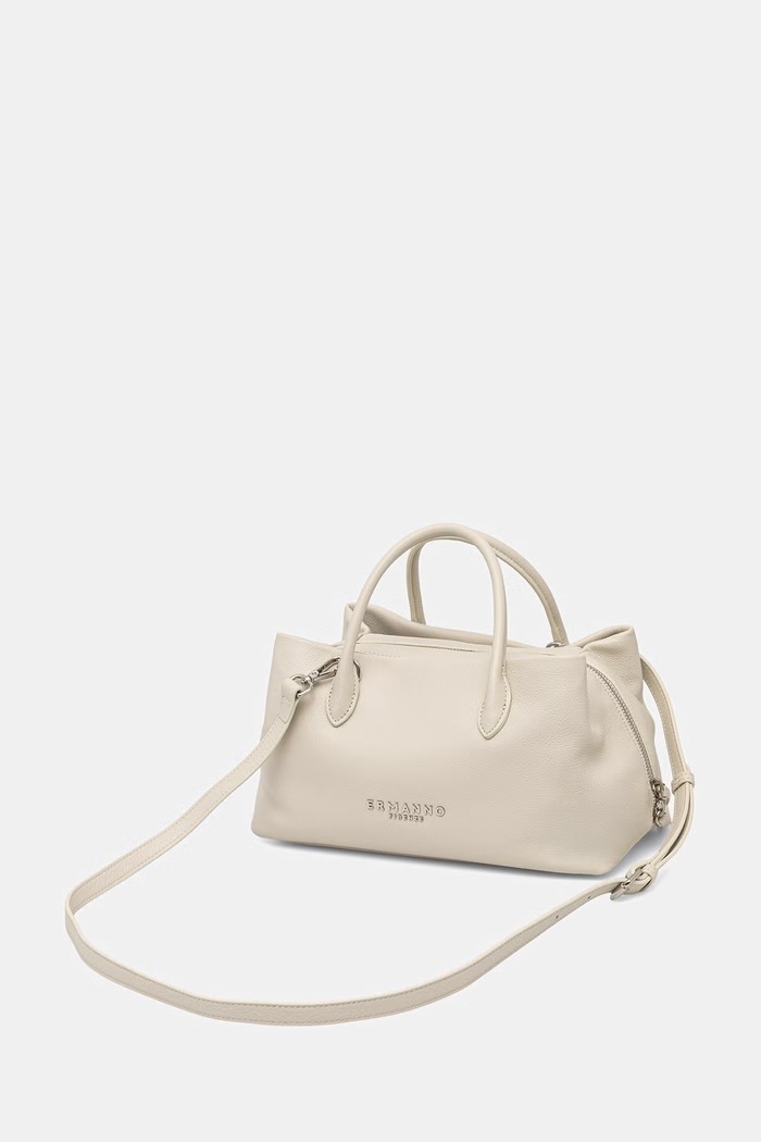 Dodatki ERMANNO Firenze crossbody torbica ženska iz umetnega usnja 12402190 bež