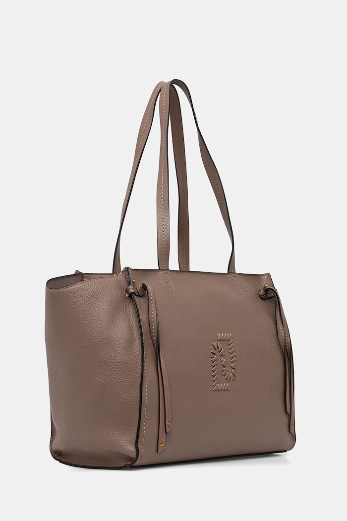 Liu Jo torebka shopper damska z imitacji skóry AA6080.E1109 brązowy SS26