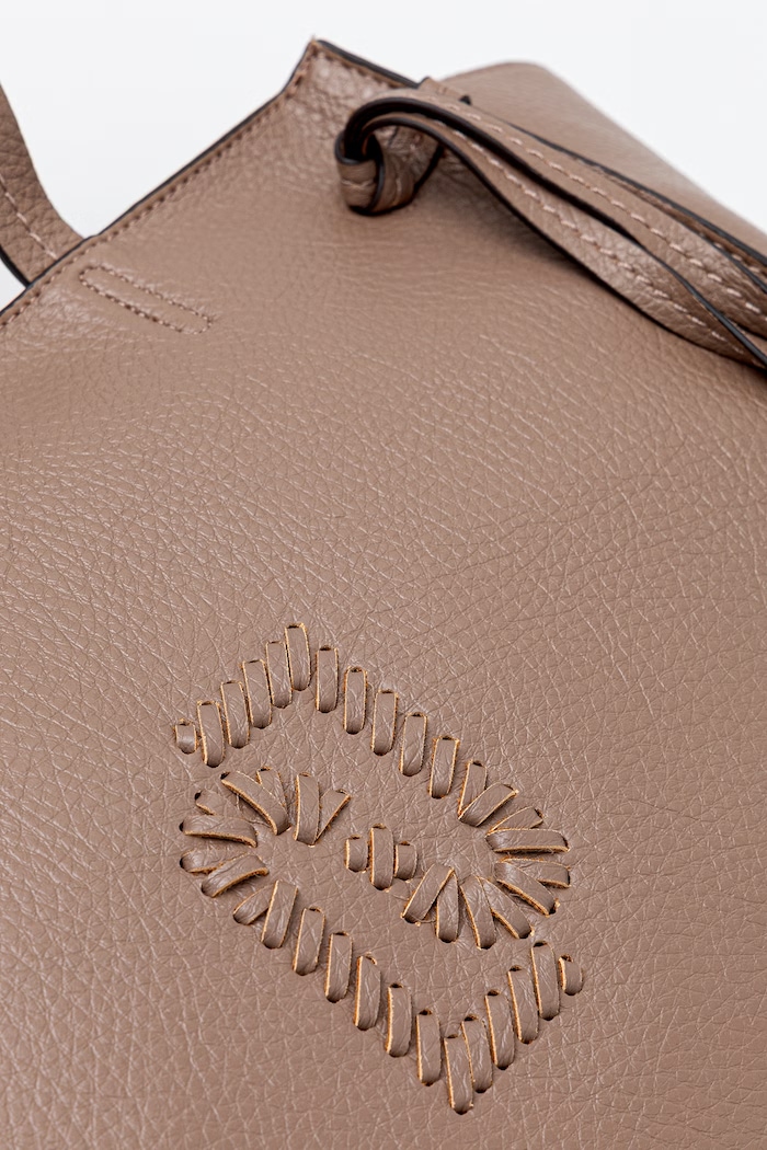 Liu Jo torebka shopper damska z imitacji skóry brązowy AA6080.E1109