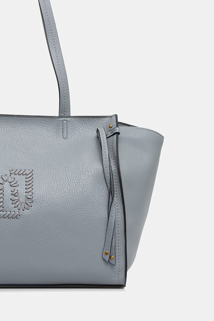 Akcesoria Liu Jo torebka shopper damska z imitacji skóry AA6080.E1109 niebieski