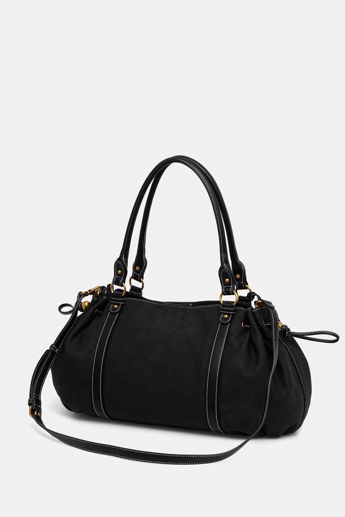 Akcesoria Liu Jo torebka shopper damska z imitacji zamszu AA6082.E1116 czarny
