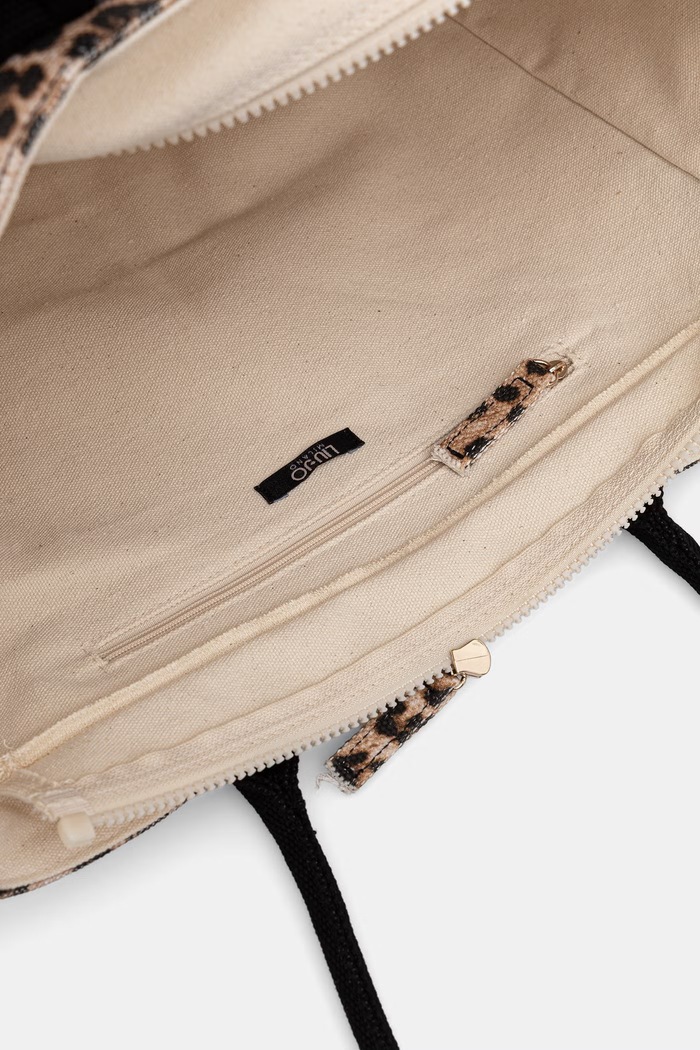 Liu Jo geantă shopper pentru femei, din bumbac AA6200.T549A maro