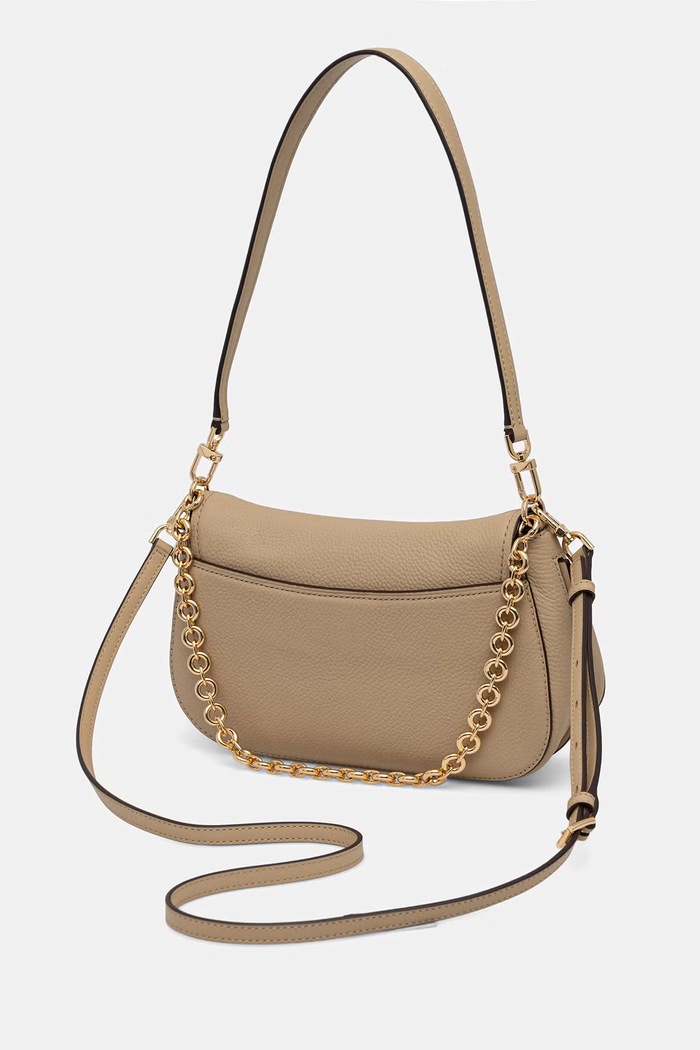 Akcesoria MICHAEL Michael Kors torebka crossbody damska skórzana 30R6GY5S2L beżowy