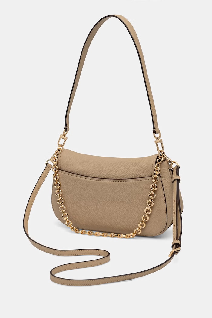 Akcesoria MICHAEL Michael Kors torebka crossbody damska skórzana 30R6GY5S2L beżowy