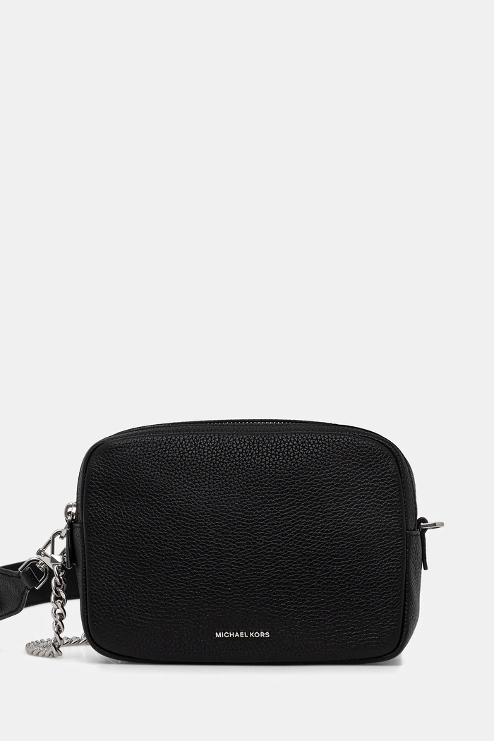 MICHAEL Michael Kors poșetă de piele uni negru 32R6SYTC6L