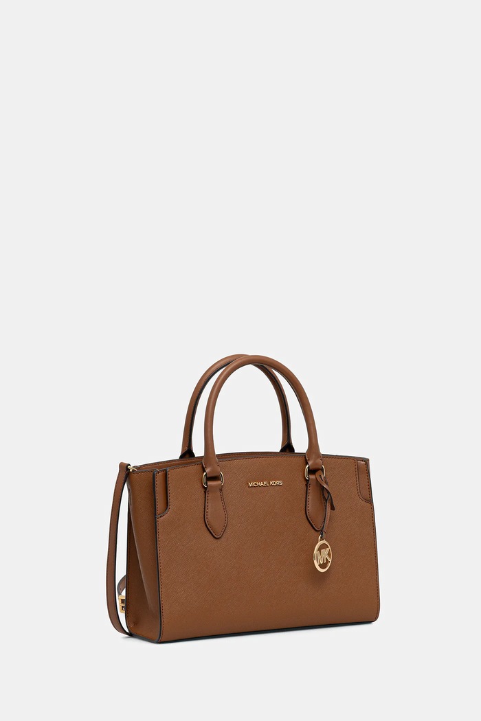 MICHAEL Michael Kors torebka skórzana 30R6GQ6S2L brązowy SS26
