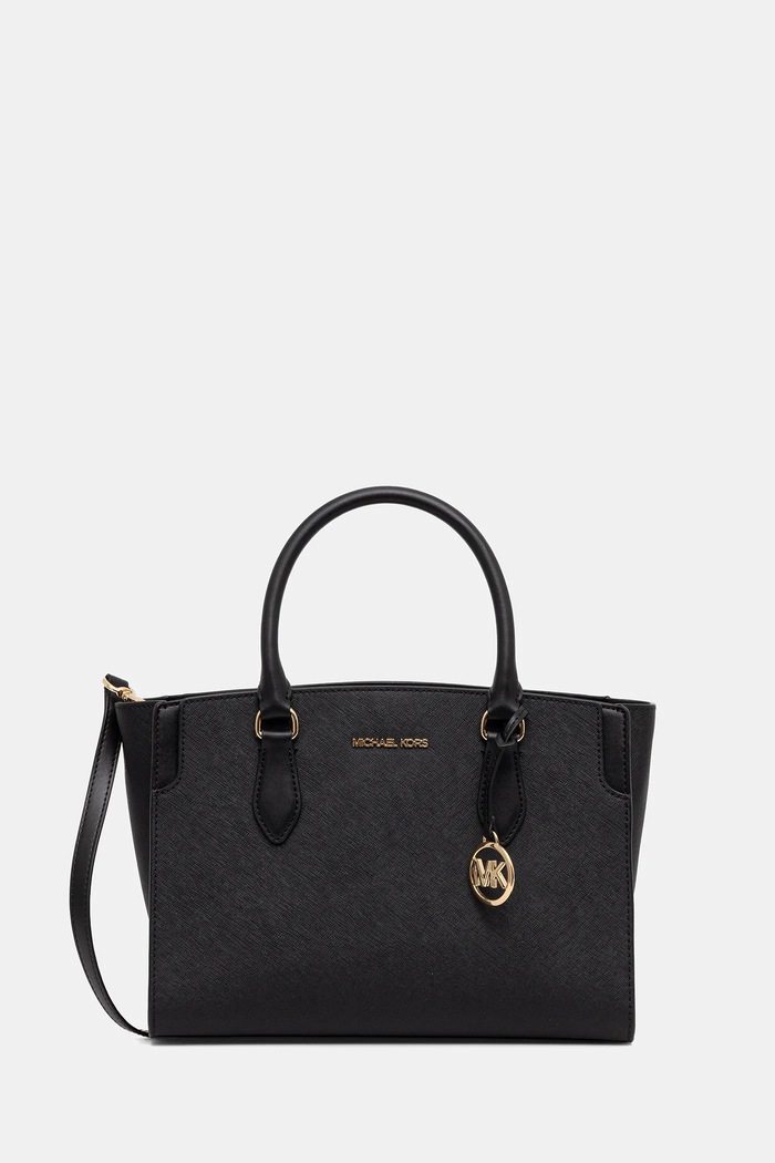 Kožená kabelka MICHAEL Michael Kors 30R6GQ6S2L černá SS26
