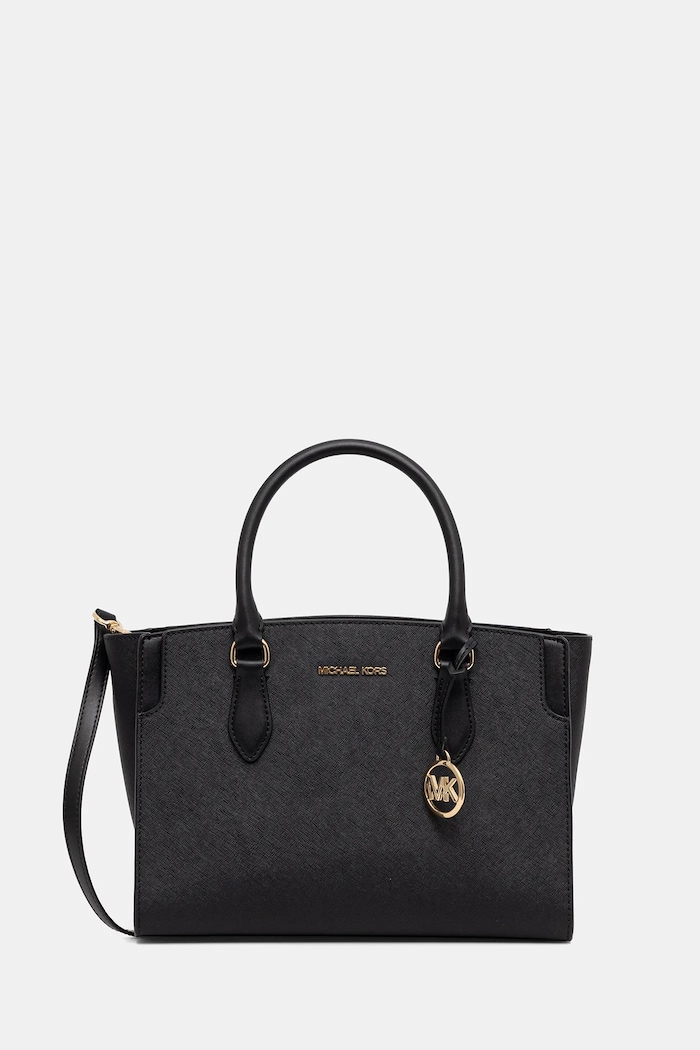 Kožená kabelka MICHAEL Michael Kors 30R6GQ6S2L černá SS26