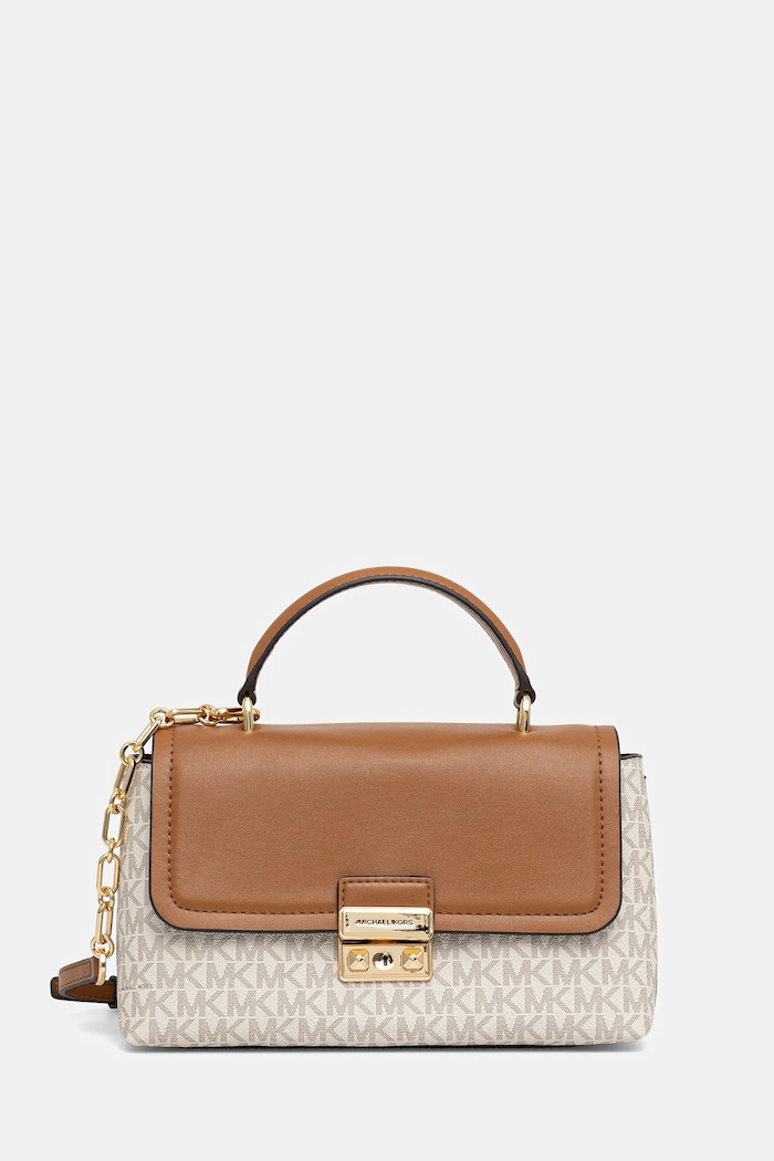 Τσάντα MICHAEL Michael Kors απομίμηση λείου δέρματος μπεζ 30F5G2RS2B