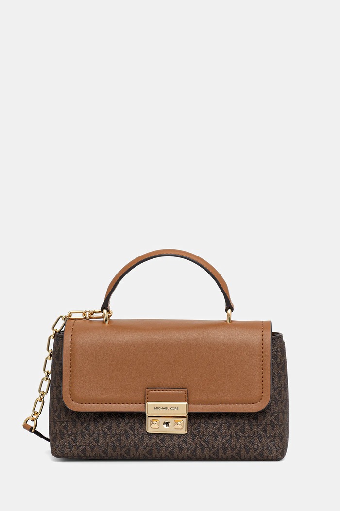 Τσάντα MICHAEL Michael Kors απομίμηση λείου δέρματος καφέ 30F5G2RS2B