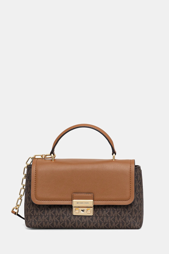 Τσάντα MICHAEL Michael Kors απομίμηση λείου δέρματος καφέ 30F5G2RS2B