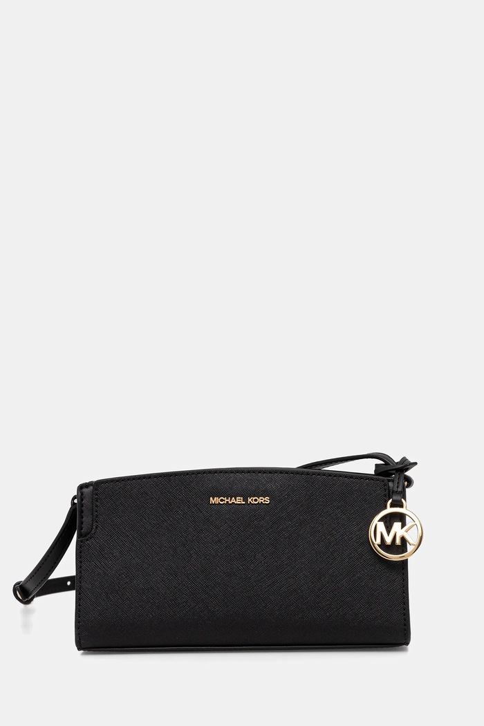 Кожена чанта MICHAEL Michael Kors гладка кожа черен 32R6GQ6C1L