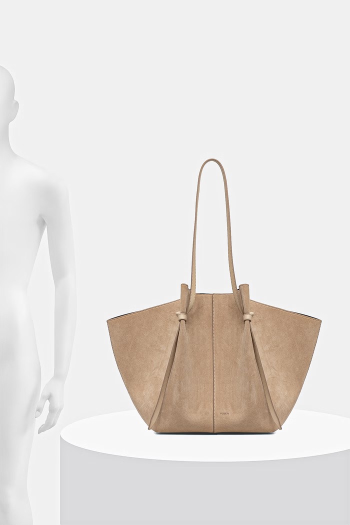 Yuzefi shopper γυναικεία από δέρμα σουέτ XL MOCHI YUZSS26.HB.XLM.S007
