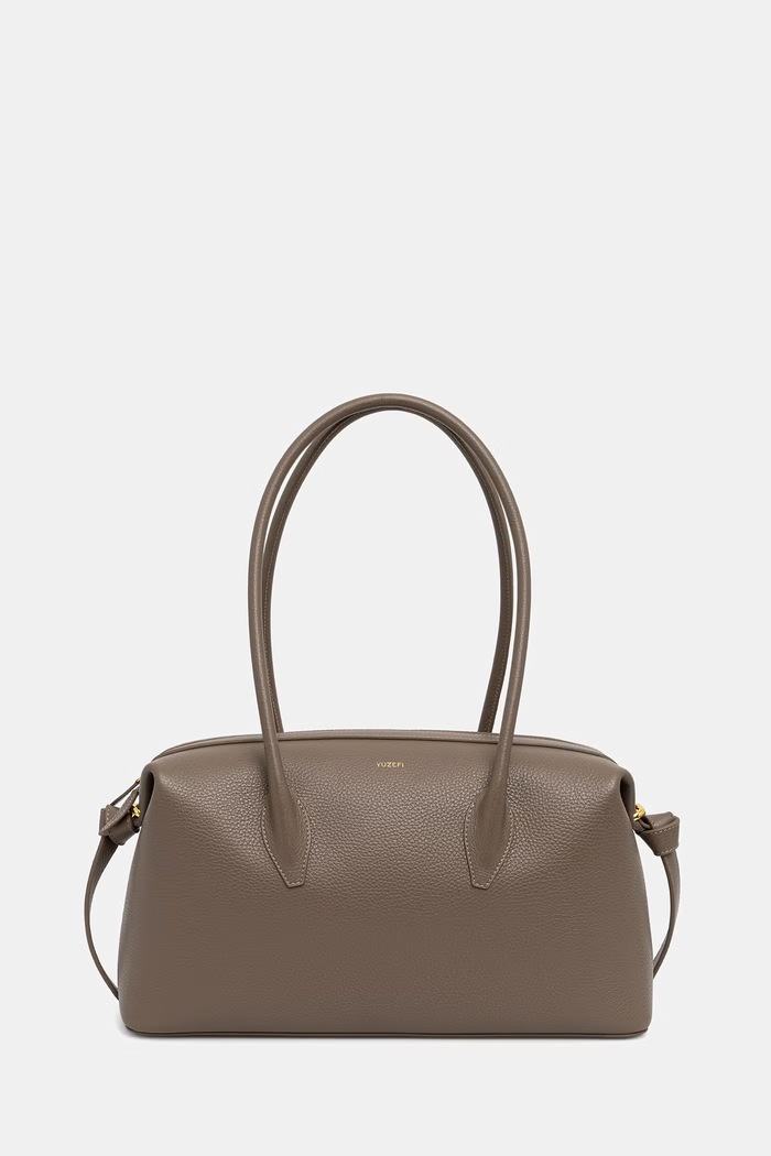 Yuzefi baguette γυναικεία δερμάτινη BRIOCHE DUFFLE μπεζ YUZPF25.HB.BD.L052