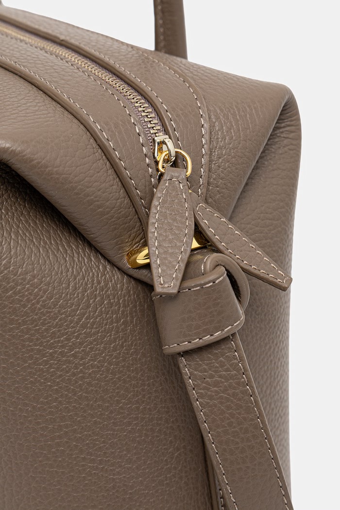 Yuzefi baguette γυναικεία δερμάτινη BRIOCHE DUFFLE μπεζ YUZPF25.HB.BD.L052
