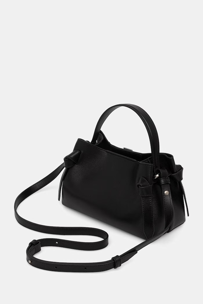 Accesorii Yuzefi geantă crossbody de pentru femei, din piele GYOZA MINI YUZSS26.HB.MGZ.L072 negru