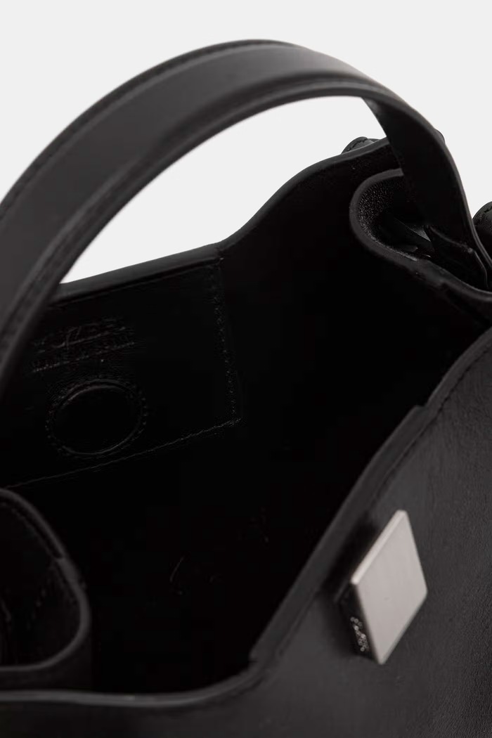 Yuzefi geantă crossbody de pentru femei, din piele GYOZA MINI YUZSS26.HB.MGZ.L072 negru