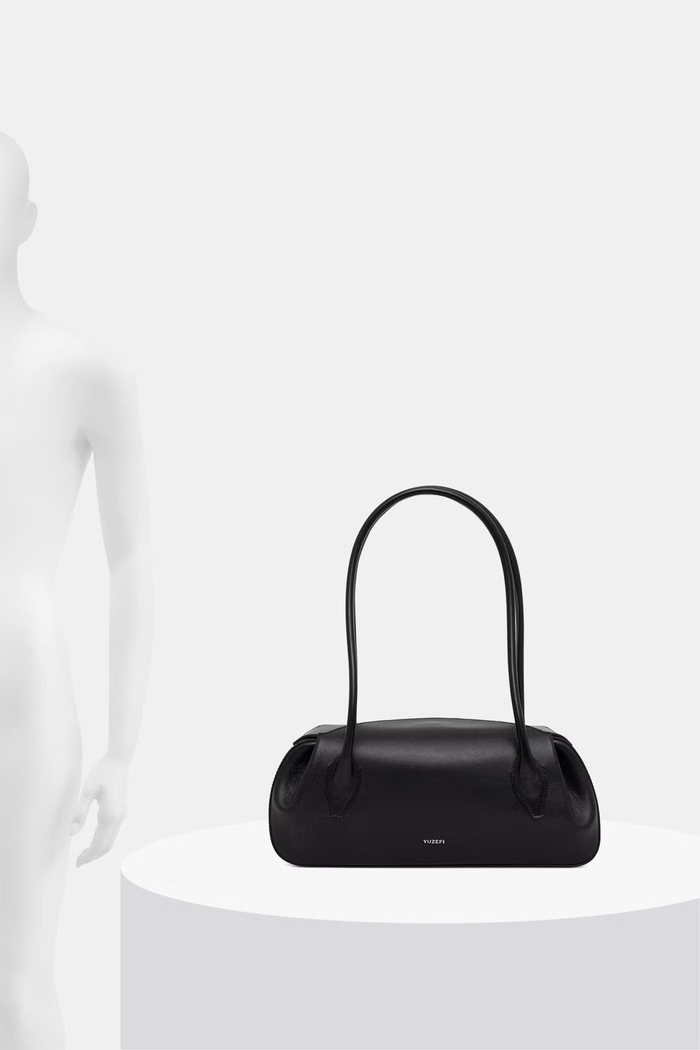 Yuzefi baguette γυναικεία δερμάτινη OYSTER SHOULDER BAG YUZSS26.HB.OSM.L072