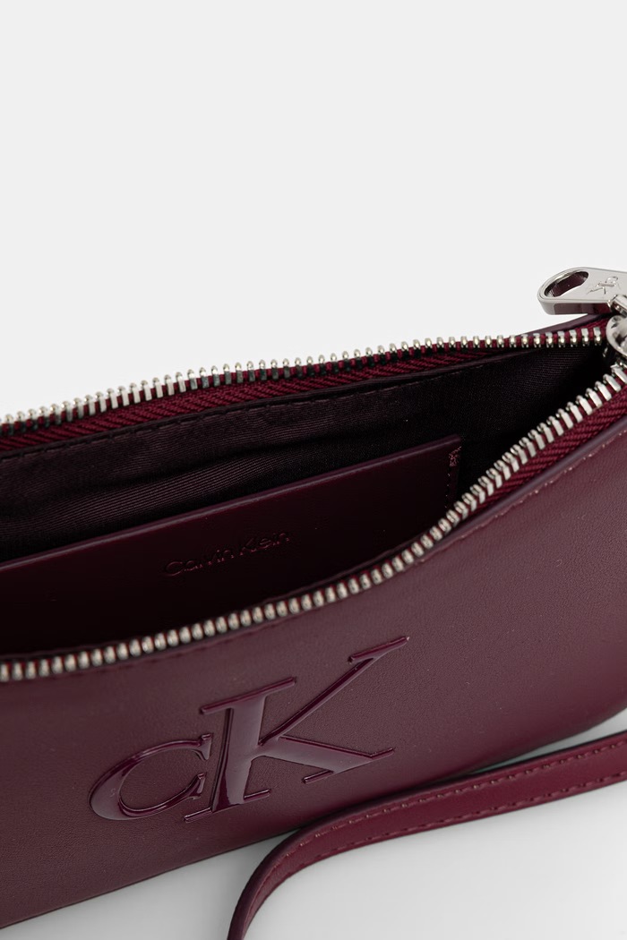 Calvin Klein crossbody kabelka dámská LV04F1125G burgundské