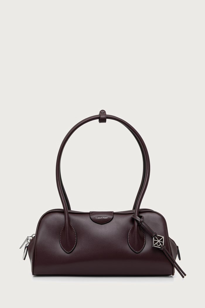 Calvin Klein Baguette torbica za žene od imitacije kože bordo LV04F3369G