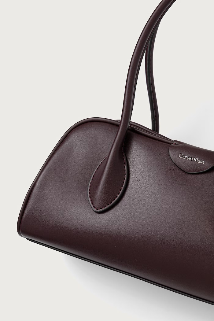 Baguette torbica za žene od imitacije kože Calvin Klein LV04F3369G bordo