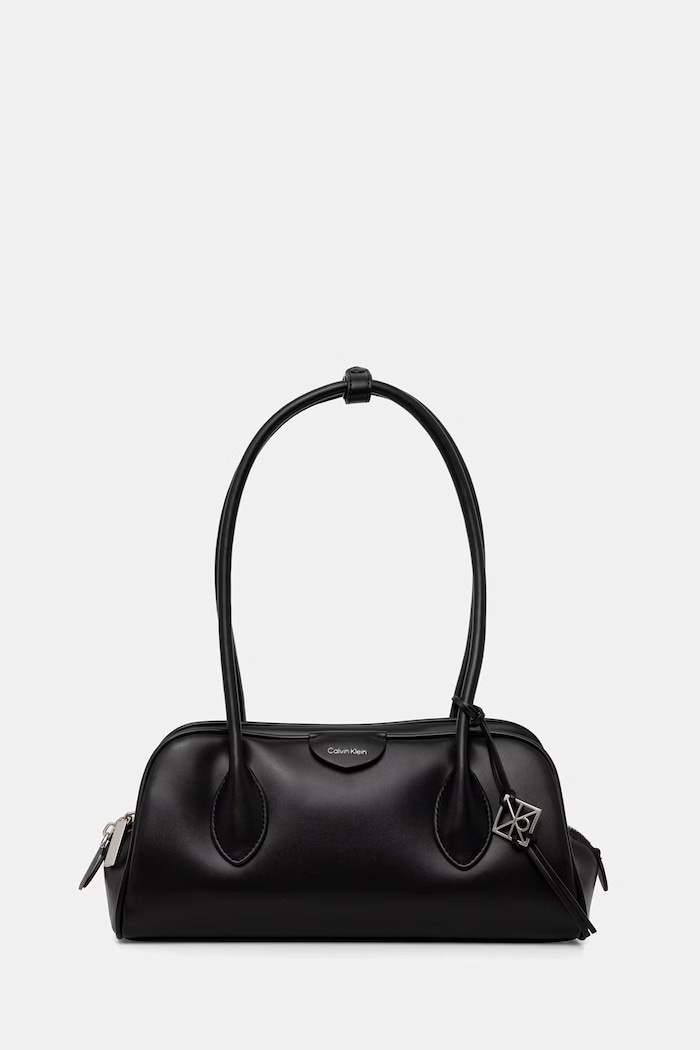 Calvin Klein kufríková kabelka dámska z imitácie kože čierna LV04F3369G