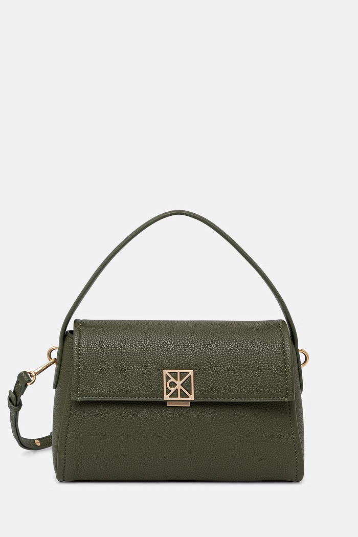 Calvin Klein crossbody torbica ženska iz umetnega usnja zelena LV04F3425G