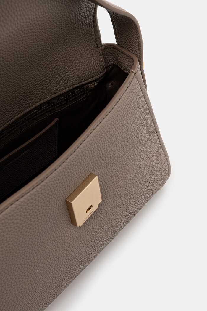 Calvin Klein crossbody torbica ženska iz umetnega usnja LV04F3425G bež