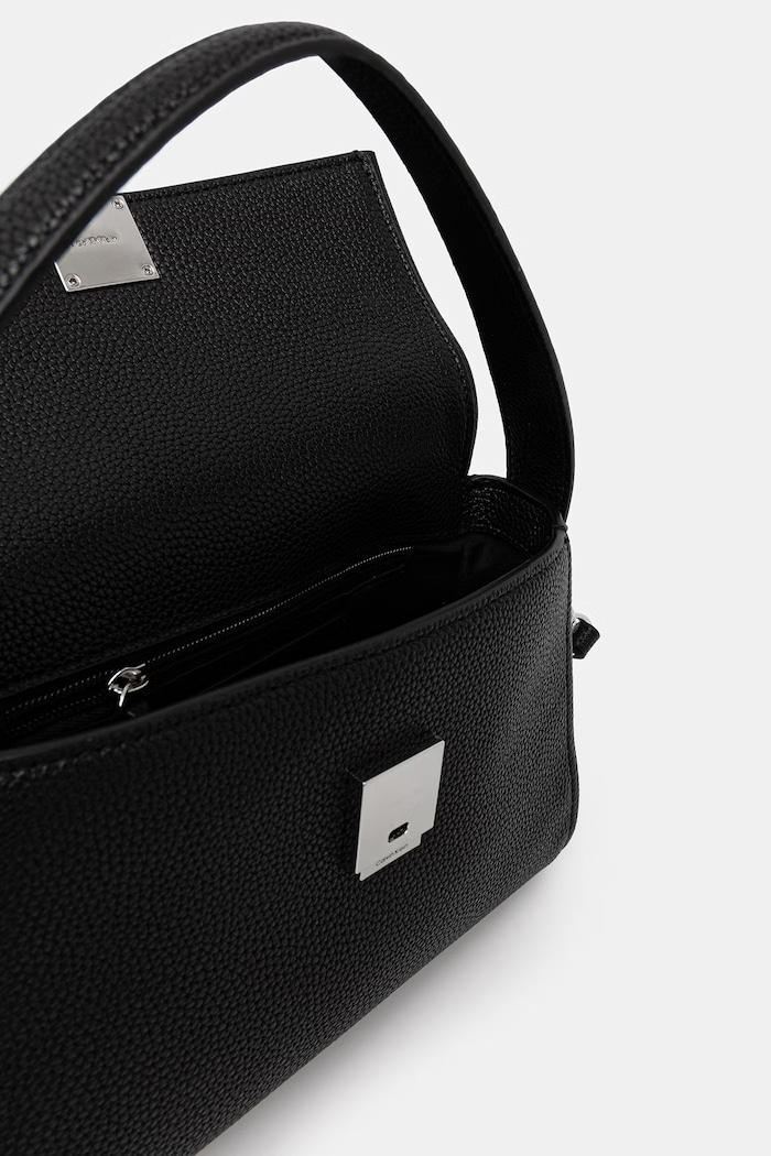 Calvin Klein crossbody torbica ženska iz umetnega usnja LV04F3425G črna