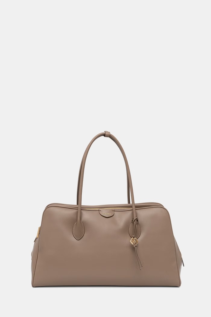 Calvin Klein nákupní taška dámská z imitace kůže béžová LV04F3368G
