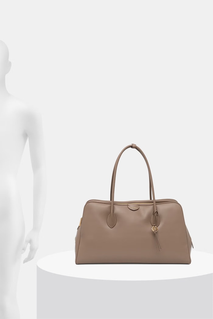 Calvin Klein nákupní taška dámská z imitace kůže LV04F3368G béžová