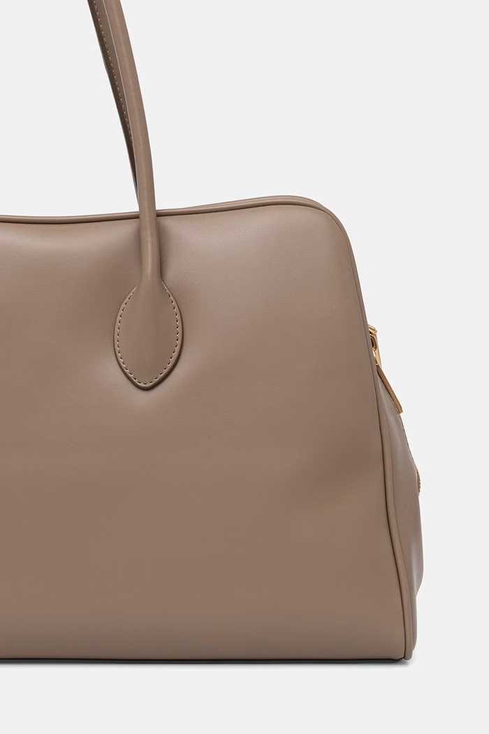 Doplňky Calvin Klein nákupní taška dámská z imitace kůže LV04F3368G béžová